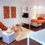 Designer interior intr-o garsoniera mica in stil contemporan