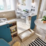 Designer interior intr-o garsoniera mai mare de 40 mp