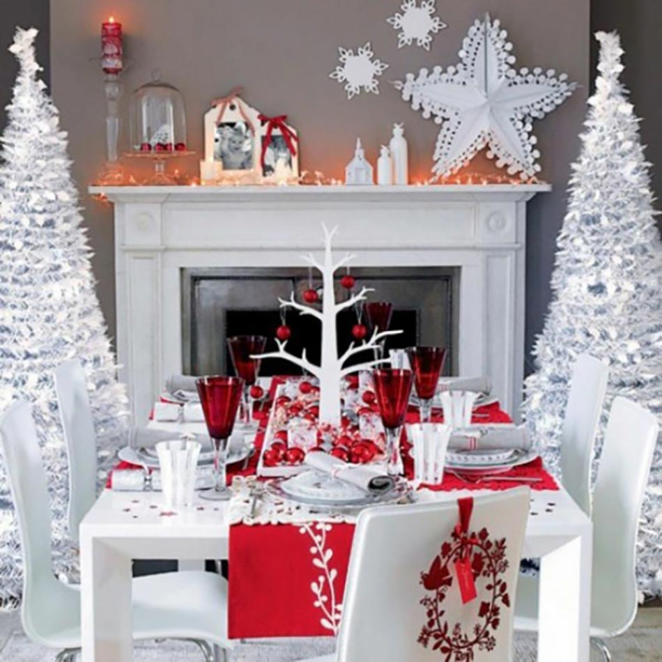 Decoratiuni Craciun – Amenajare livingului de Craciun si Anul Nou in 40 poze