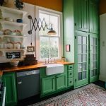 Combinatii culori bucatarie cu verde