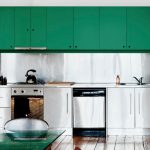 Combinatii culori bucatarie cu verde