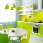 Combinatii culori bucatarie cu verde