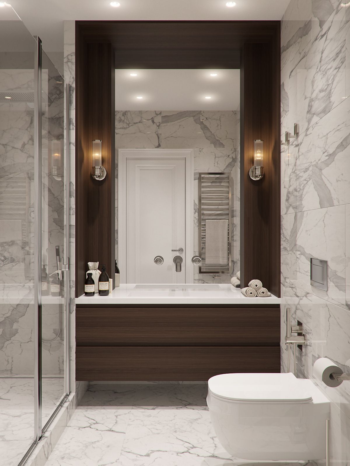 Amenajare baie in stil clasic in 15 poze de inspiratie