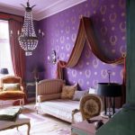 Dormitor in design Feng Shui cu violet