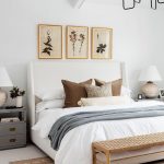 Dormitor in stil Feng Shui cu bej, crem si auriu