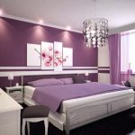 Dormitor in design Feng Shui cu violet