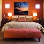 Culori dormitor Feng Shui cu portocaliu