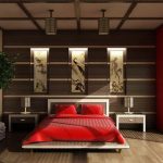 Dormitor in stil Feng Shui cu rosu