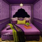 Dormitor in design Feng Shui cu violet
