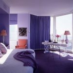 Dormitor in design Feng Shui cu violet