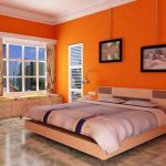 Culori dormitor Feng Shui cu portocaliu