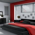 Dormitor in stil Feng Shui cu rosu