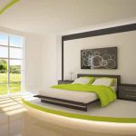 Dormitor verde in stil Feng Shui