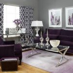 Living culori, in culori gri cu mov, argintii, negru si alb;