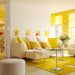 Living galben, cu culori asociate