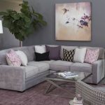 Living culori, in culori gri cu mov, argintii, negru si alb;