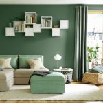 Living culori cu combinatii de verde