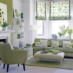 Living culori cu combinatii de verde
