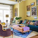 Living galben, cu culori asociate