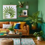 Living culori cu combinatii de verde