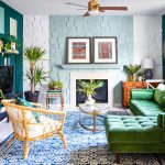 Culori living cu verde