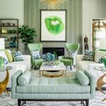 Culori living cu verde