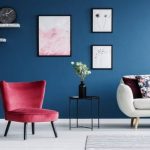 Culori living cu bleumarin