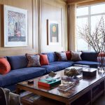Culori living cu bleumarin