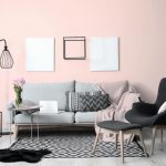 Culori living cu roz