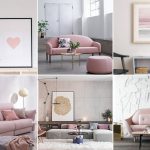 Culori living cu roz pudra