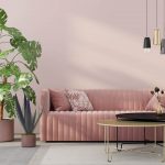 Culori living cu roz