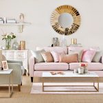 Culori living cu roz pudra
