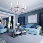 Culori living 2023 cu albastru